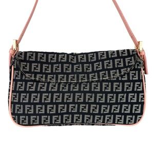 FENDI Zucchino Monogram Shoulder Bag